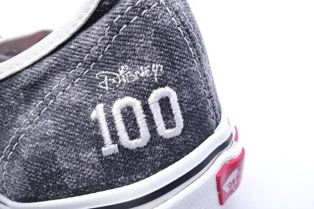 Vans Disney 100 Shoes Mens Size 11.5 Black Suede Mickey Donald Sneakers